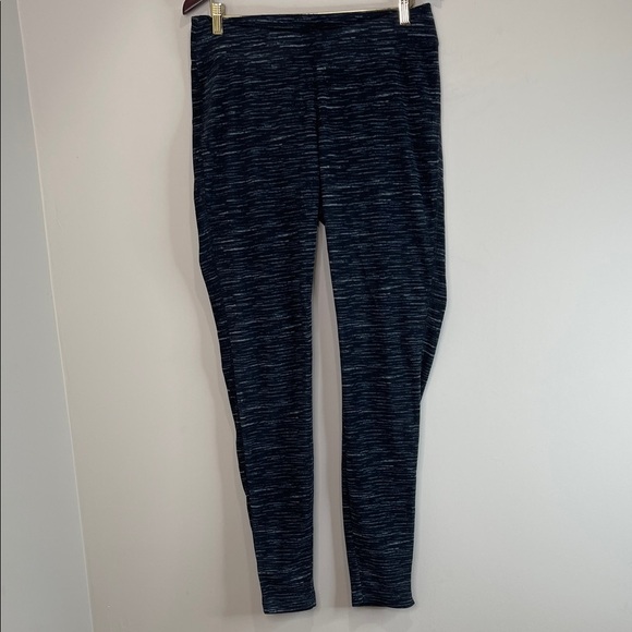 Columbia Glacial Fleece Printed Leggings Blue Space Dye Base Layer L - Picture 2 of 12